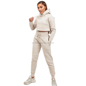 Women's Custom Logo Velvet Tracksuit 2-Piece <b>Set</b> with Hoodie and Sweatpants Active Bottoms - Product Image 6