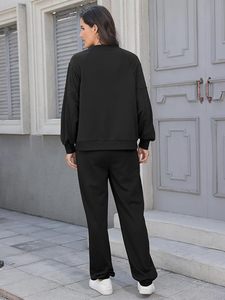Conjunto de Sudadera con Capucha Oversize y Pantalones de Chándal de Forro Polar Premium para Mujer, Conjunto Deportivo de Sudadera con Capucha y Pantalones de Chándal para Mujer - Product Image 5