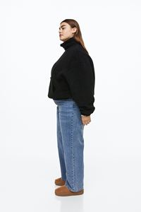 Sudadera de felpa de borreguillo para mujer con media cremallera, jersey térmico, sudadera con capucha para mujer - Product Image 3