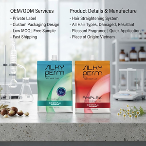 Crème lissante professionnelle pour cheveux, faible MOQ, logo personnalisé, tous types de cheveux - Product Image 1
