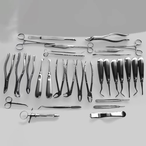 Kit de Extracción Dental de 32 Piezas, Elevadores Manuales de Acero Inoxidable, Pinzas Reutilizables, Juego de Instrumentos de Cirugía Oral - Product Image 1