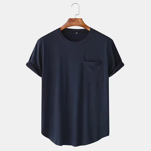 T-shirt en toile 100 % coton à manches courtes pour homme, fabriqué avec des tissus écologiques, étiquette personnalisée, faible quantité minimale de commande, vêtements - Product Image 3