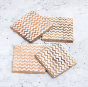 Juego de posavasos de corcho cuadrado con logotipo personalizado resistente al calor, ecológico, OEM disponible - Product Image 4