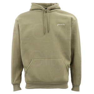 Sweat à capuche pour homme à manches longues de haute qualité avec logo personnalisé brodé, en tissu mélangé de coton doux - Product Image 1