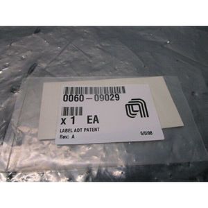 Etiqueta AMAT 0060-09029 ADT Patent Rev A, 101789 - Equipo y Piezas de Semiconductores de Confianza de Marca Global - Product Image 2