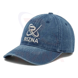 Casquette de baseball unisexe personnalisée OEM RIZNA ENTERPRISES 100 % coton de haute qualité avec logo brodé 3D, 6 panneaux, imprimé, style golf, effet délavé, pour les fêtes - Product Image 3