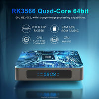 Dispositivo de TV inteligente X96X6 RK3566, decodificador con Android 11, WIFI Dual, reproductor multimedia