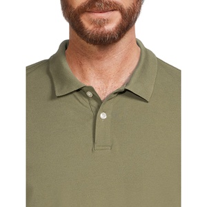Camiseta Polo de Golf con Logotipo Personalizado - Camiseta Polo Deportiva de Trabajo de Algodón y Poliéster con Corte Ajustado para Hombre - Product Image 5