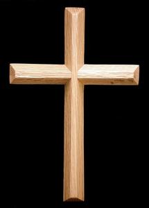 Curved Design Wooden Cross Engraved <b>Wall</b> Hanging Decoration Lightweight for Christmas - Product Image 4