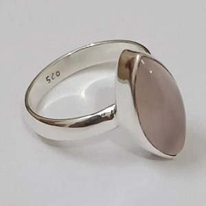 Rose <b>Quartz</b> Marquise 925 Sterling Silver Jewelry gift for her <b>Ring</b> bezel setting Handmade Rose <b>Quartz</b> Jewelry - Product Image 5