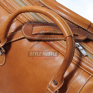 Bolsas de Viaje de Cuero de Diseño Personalizado al por Mayor, Bolsas de Viaje de Cuero de Color Sólido de la Mejor Calidad - Product Image 4