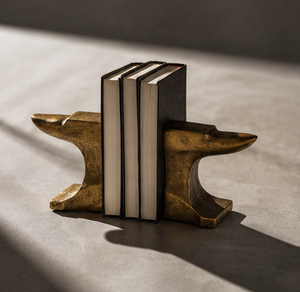 ที่คั่นหนังสือโลหะสีทองโบราณ – ที่วางหนังสือตกแต่งสไตล์อินดัสเทรียล - Product Image 5