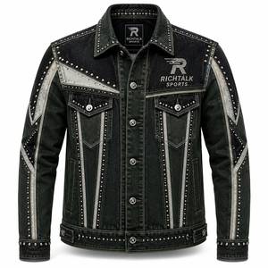 Factory Manufacture New Arrival Winter Long Sleeve <b>Men</b> <b>Jeans</b> <b>Jacket</b> 100% Cotton Customized Front Logo Wholesale 2026 - Product Image 1