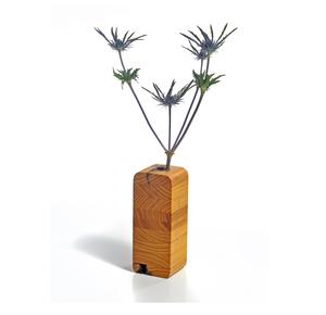 Vase à fleurs en bois artisanal écologique, conçu pour une décoration intérieure naturelle, avec une finition durable et un attrait artistique - Product Image 4