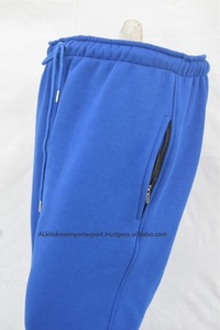 Royal Blue <strong>Womens</strong> <strong>Cuffed</strong> Sweat Joggers Regular Fit Brushed Fleece 100% Cotton Elastic Waist <strong>Cargo</strong> Pants Summer - Product Image 5