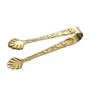 Pinzas para Hielo con Diseño de Rosa en Relieve, Pinzas para Cubitos de Hielo de Acero Inoxidable, Mini Pinzas para Servir, Pinzas para Azúcar de Metal Dorado y Plateado para Fiestas y Bares - Product Image 2