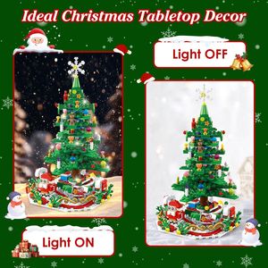 2025 Christmas LED Light <b>Tabletop</b> Building Block Set 24 Days Countdown Calendar for Boys <b>Tabletop</b> Christmas <b>Tree</b> Building Set - Product Image 6