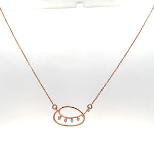 Collar con Colgante de Diamante Real en Oro Rosa de 18K - Collar con Diamante Natural Certificado por IGI para Mujer - Product Image 6