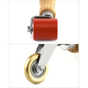 Rouleau à joint en silicone de 40 mm, rouleau de précision en laiton de 6 mm, outil de lissage pour PVC/TPO/EPDM, feutre de toiture simple, détails en laiton de 6 mm - Product Image 2