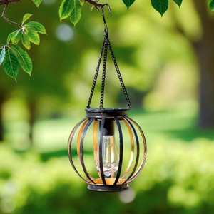 Elegante Farol Colgante de Metal Negro, Ideal para Decoración de Balcón, Jardín y Entrada Exterior, Venta al por Mayor desde India - Product Image 3