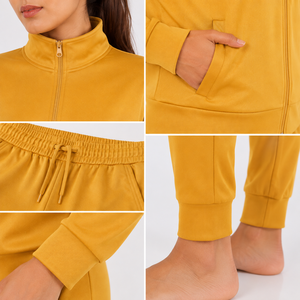 Chándal para mujer con tela suave, ajuste cómodo y diseño elegante, ideal para entrenamientos en el gimnasio, correr, viajar y uso diario informal. - Product Image 5
