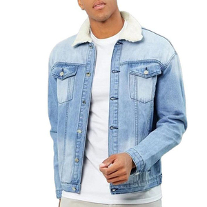 Custom Made <b>Men's</b> <b>Denim</b> <b>Jacket</b> 100% Cotton Button Front Windproof & Breathable Customizable Color/Size Plus Size Winter Ready - Product Image 1