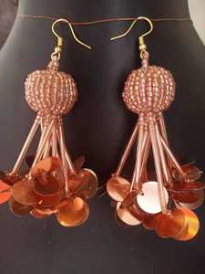 Pendientes Colgantes Hechos a Mano con Borlas de Cuentas para Mujer, Joyería de Moda para Fiesta, Pendientes Colgantes con Lentejuelas, Accesorio de Regalo - Product Image 5