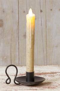 Support de bougie conique en fer forgé de style vintage, en acier doux, décoration de maison de style farmhouse - Product Image 3