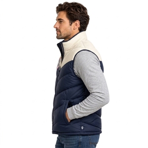 Custom Men Puffer Vest Quilted <b>Waistcoat</b> Warm Padding Lightweight Fabric Comfortable Fit Winter Outdoor Fashion Wear OEM - Product Image 6