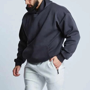 100% Cotton Plain Pullover Custom Printed Men's Oversized Pullover Hoodie Design Stand <b>Thick</b> <b>Fleece</b> Baggy for Winter - Product Image 6