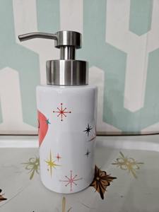 Distributeur de savon imprimé chats mignons, pompe à savon rechargeable pour lavage des mains, idéal pour la salle de bain de la crèche, la coiffeuse et la décoration des chambres d'enfants, provenance Inde - Product Image 5