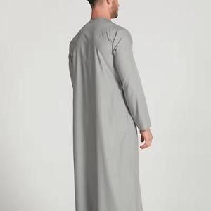 Premium <b>Men's</b> Jubba Elegant White Emirati <b>Thobe</b> Luxury Kandura Traditional Arabic Wear Soft Breathable Lightweight Vintage - Product Image 4