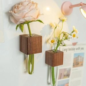 Florero de Madera Ecológico, Estilo Bambú, Minimalista, de 8 a 12 Pulgadas de Diámetro, Centro de Mesa para Decoración del Hogar y Bodas - Product Image 3