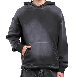 เสื้อฮู้ดแบบสวมใส่สบายทุกวันพร้อมกระเป๋าหน้าขนาดใหญ่และขอบยางยืด - Product Image 1