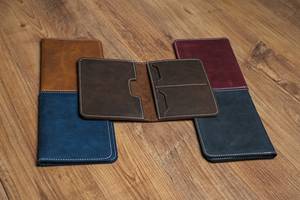Tarjetero de Pasaporte de Cuero Genuino al por Mayor, Cartera de Viaje Personalizada con Bloqueo RFID, Funda Protectora de Pasaporte de Piel para Uso Diario a la Moda - Product Image 3