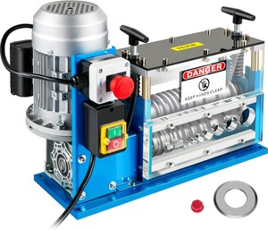 Machine à dénuder les fils électriques, 370W, 0,06'' - 1,5'', dénudeur de câbles motorisé automatique avec vitesse de 75 pieds/minute, 11 canaux, 10 - Product Image 1