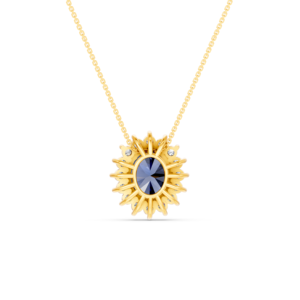 Collier personnalisé en or massif 14K 9K 10K 18K avec pierre précieuse de laboratoire 6 carats, certifié IGI, bijoux fins éthiques, MOQ 3 pièces 10 pièces RJC OEM ODM NK706717 - Product Image 4