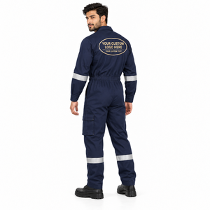 Combinaison de travail robuste en polyester, certifiée CE/UE, antibactérienne, respirante, unisexe, pour ateliers industriels - Product Image 3