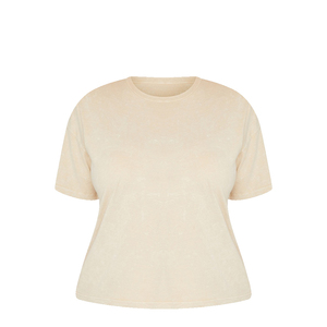 เสื้อยืดผู้หญิงสไตล์ลำลอง ยี่ห้อ Manufacturer รุ่นปี 2026 ล้างสีแบบ Acid Wash สำหรับฤดูร้อน เนื้อผ้าหนา คุณภาพสูง ผลิตจากผ้าฝ้าย 100% เป็นมิตรต่อสิ่งแวดล้อม ระบายอากาศได้ดี - Product Image 6