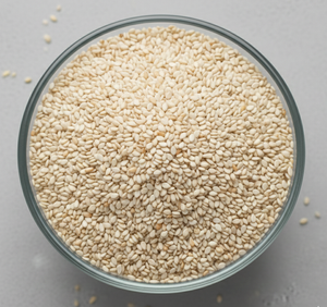 Graines de sésame blanches biologiques saines, décortiquées, qualité supérieure, 100% naturelles, sans additifs, SeedVantage, fabriquées en Inde, durée de conservation de 12 à 18 mois, qualité supérieure - Product Image 1