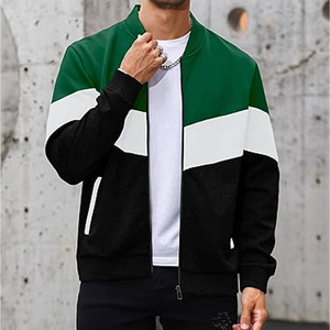 PREDATEX INDUSTRIES Service OEM Veste universitaire d'hiver pour hommes - Manches en coton/laine noir et blanc Séchage rapide et écologique - Product Image 4