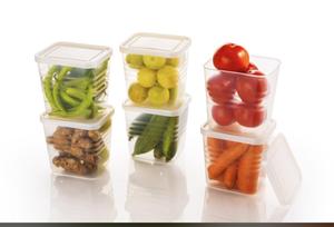 Food Grade Transparent Fridge Crisper with Compartment Drainer <b>Stackable</b> Vegetable Fruit <b>Storage</b> Box Kitchen Prep <b>Container</b> - Product Image 1