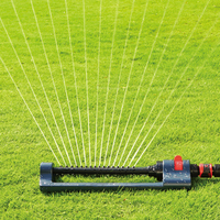 Sistem Sprinkler irigasi pertanian taman berosilasi otomatis dengan 16 nozel tahan lama garansi 2 tahun