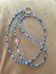 Lanière brodée perlée unique, faite à la main, moderne, porte-badge personnalisé, accessoire collier MD HANDICRAFTS - Product Image 5