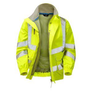 Lightweight Custom Men's Workwear Jacket <b>Waterproof</b> Safety <b>Work</b> Jacket for Sale Customizable Hi Vis Reflective Jackets for Men - Product Image 6