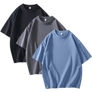 T-shirt vintage en pur coton délavé au soleil, coupe oversize à épaules tombantes, manches courtes rembourrées, coupe compressée, qualité supérieure pour les loisirs - Product Image 5