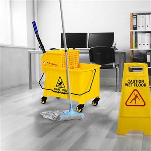 Yellow <b>Cleaning</b> <b>Mop</b> Bucket - Product Image 1