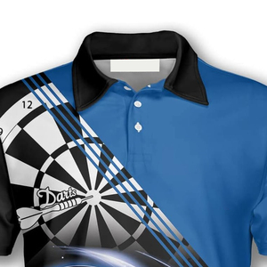 เสื้อโปโล New World Dart Jersey ลายแบบกำหนดเอง ชุดกีฬา น้ำหนักเบา ระบายอากาศได้ดี เสื้อทีม แห้งเร็ว ประสิทธิภาพสูงสำหรับนักกีฬา รับผลิตแบบ OEM - Product Image 4
