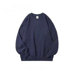เสื้อสเวตเชิ้ตผ้าฝ้าย 350gsm แบบยูนิเซ็กซ์ ทรงโอเวอร์ไซส์ แขนเสื้อแบบดรอปโชว์เดอร์ สำหรับผู้หญิงและผู้ชาย คอกลม - Product Image 2