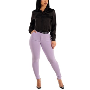 Pantalons chinos d'extérieur décontractés d'automne pour femmes de haute qualité pantalons pour femmes Slim Fit pantalons à jambe droite taille haute du fournisseur BD - Product Image 2